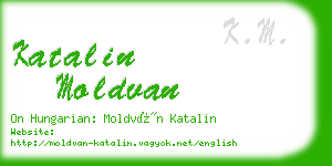 katalin moldvan business card